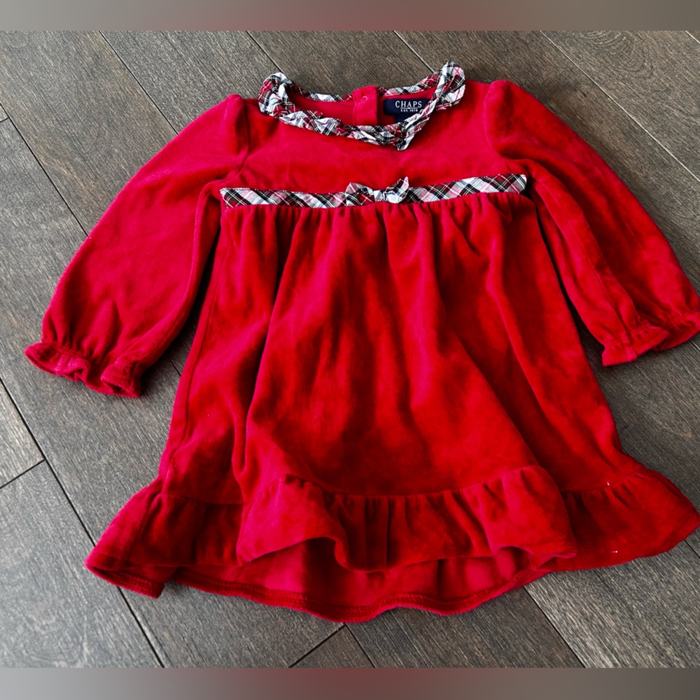 ❤️4 for $25❤️ Ralph Lauren chaps holiday dress size 18 months
